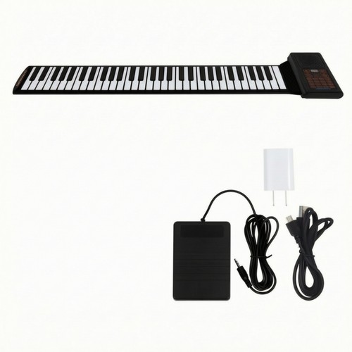 Key roll piano with - 61-key,
