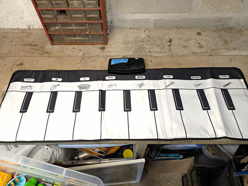 Roll piano keyboard mat - roll-up,