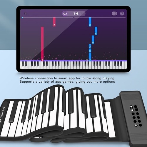 Hand roll piano keyboard - roll,